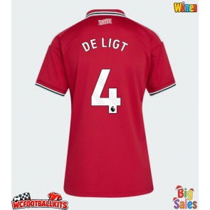 Manchester United Matthijs de Ligt #4 Replica Home Stadium Shirt for Women 2026-27 Short Sleeve